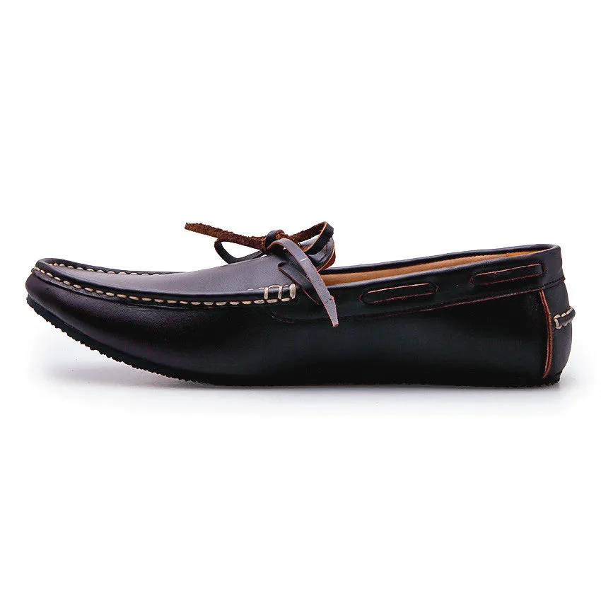 Casualist Lace Leather Loafer Soft Dark Brown