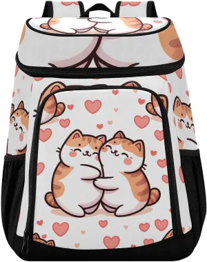 Cat Cute Pet Cooler Backpack Cooler Insulated Leak Proof Lunch Backpack 36 Cans Waterproof Soft for Men Women Picnic Hiking Camping Beach
