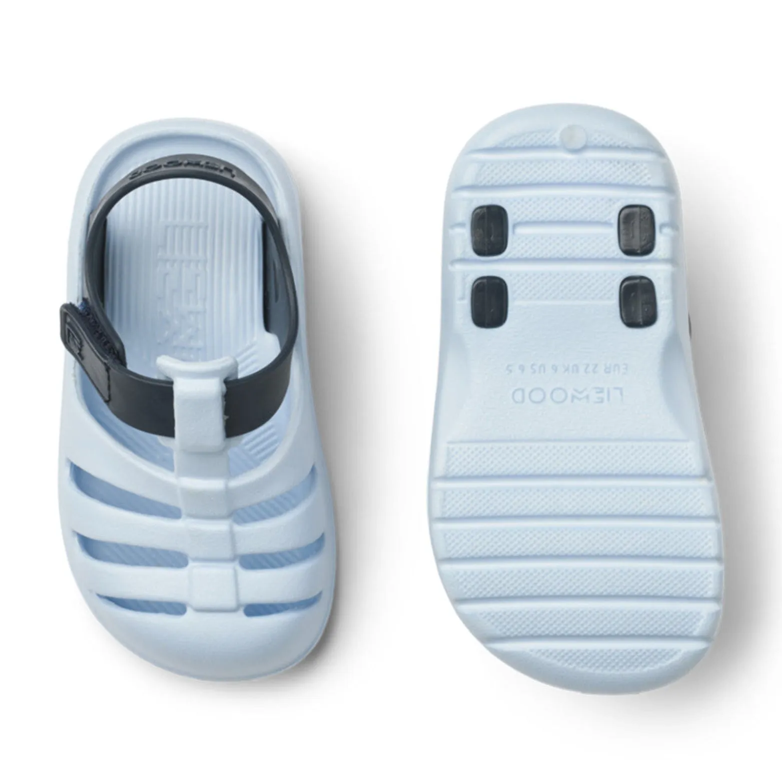 Chunky Jelly Sandals | Sky Blue