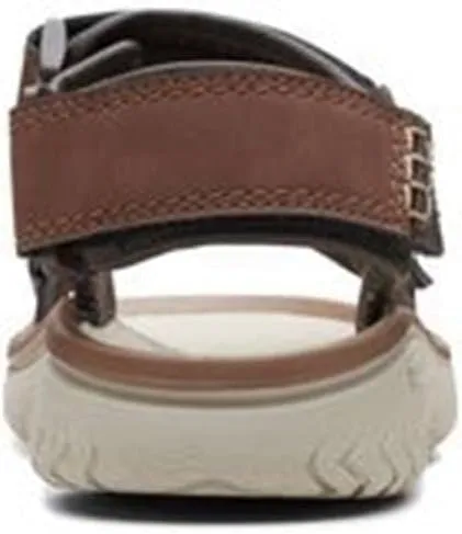 Clarks Men's Wesley Bay Flat Sandal, AD Template Size