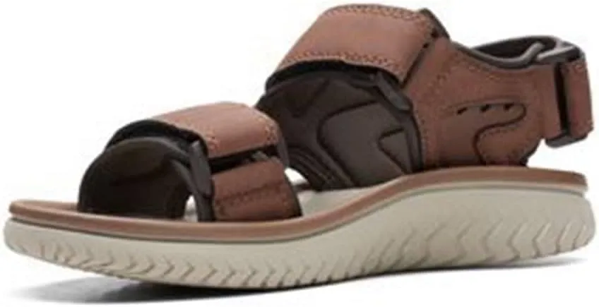 Clarks Men's Wesley Bay Flat Sandal, AD Template Size