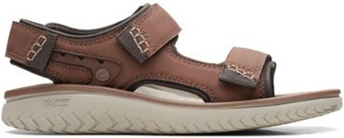 Clarks Men's Wesley Bay Flat Sandal, AD Template Size