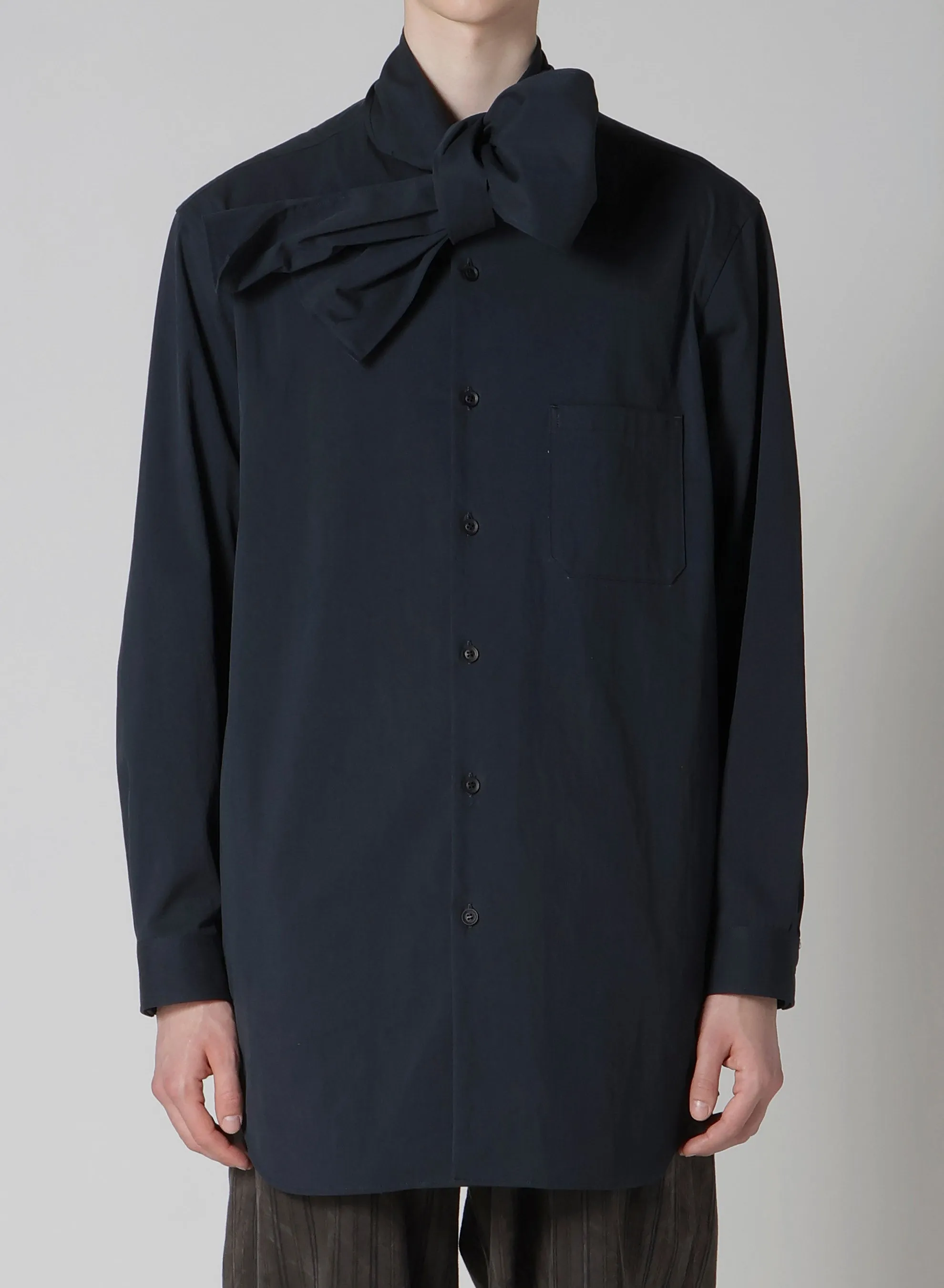 C/NYLON HIGH-DENSITY OX STOLE BLOUSE