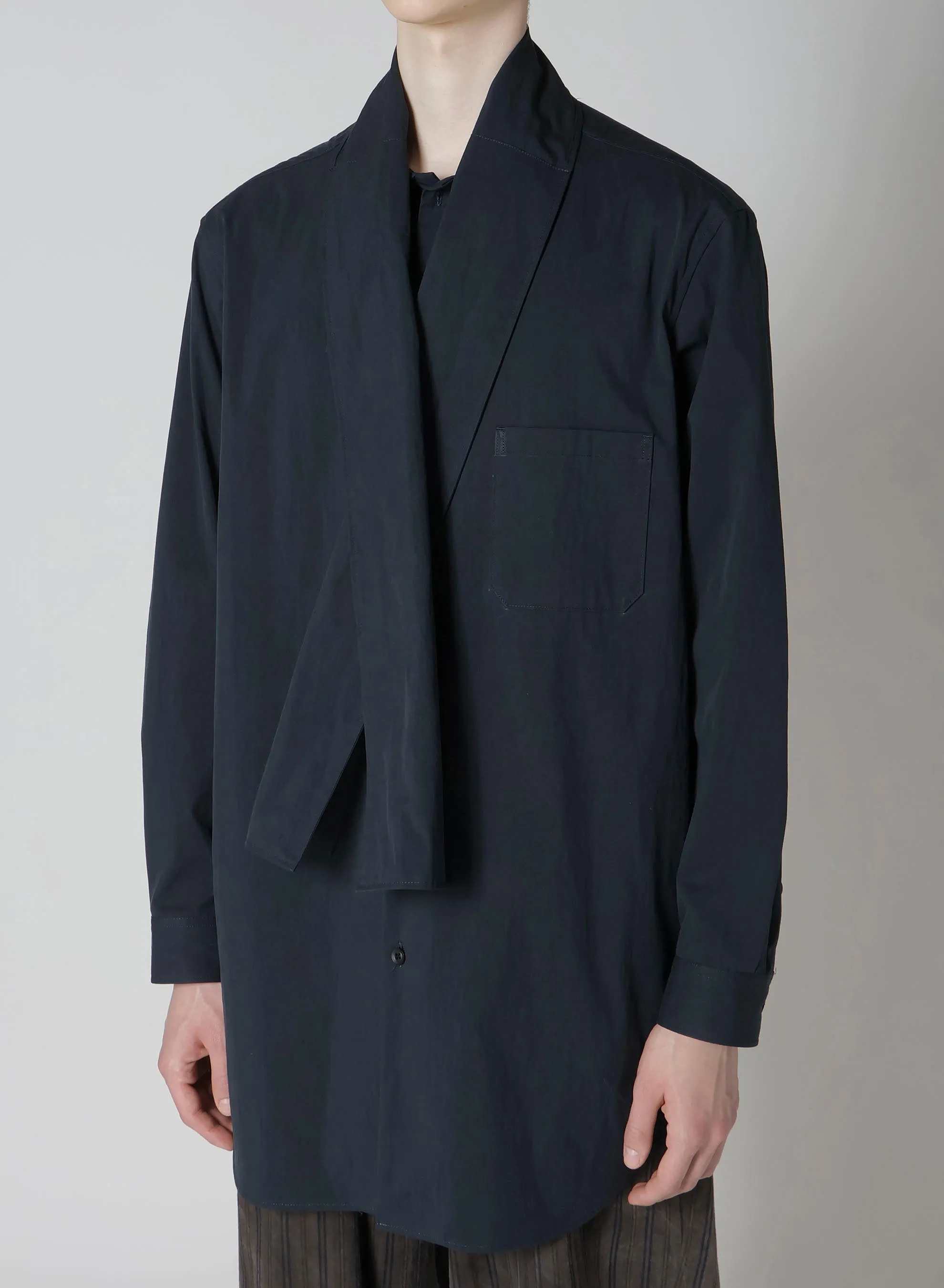 C/NYLON HIGH-DENSITY OX STOLE BLOUSE