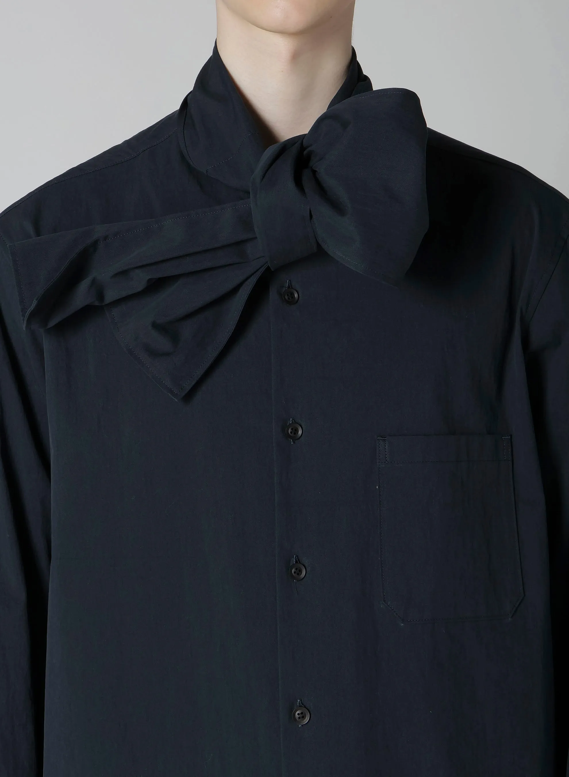 C/NYLON HIGH-DENSITY OX STOLE BLOUSE
