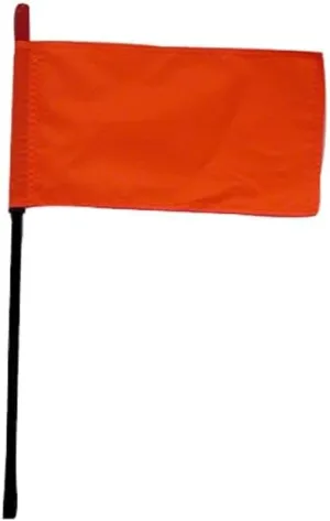 Co F4-BLACK-8120R Whips Safety Flag - 4ft. - Black