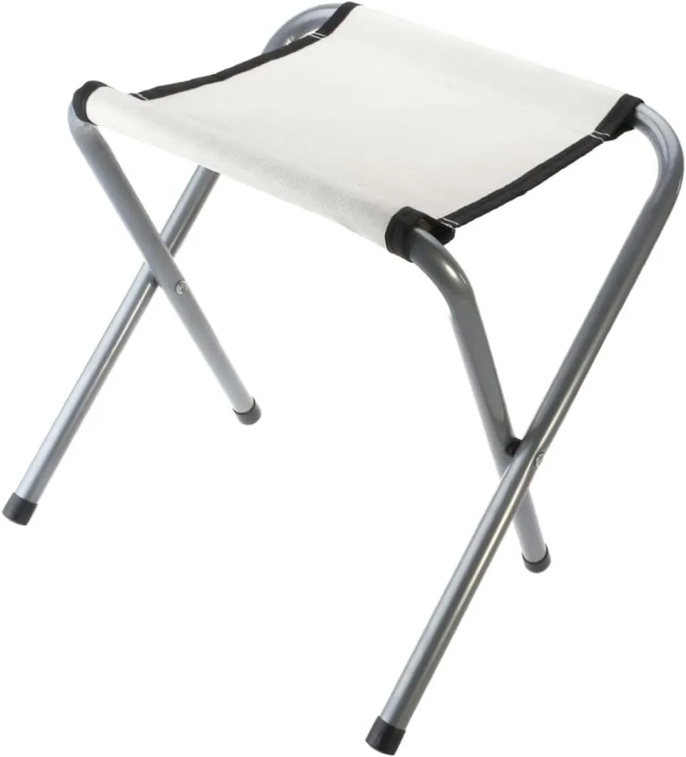 Collapsible Stool Camping Metal Folding Stool for Outdoor Events Portable Foldable