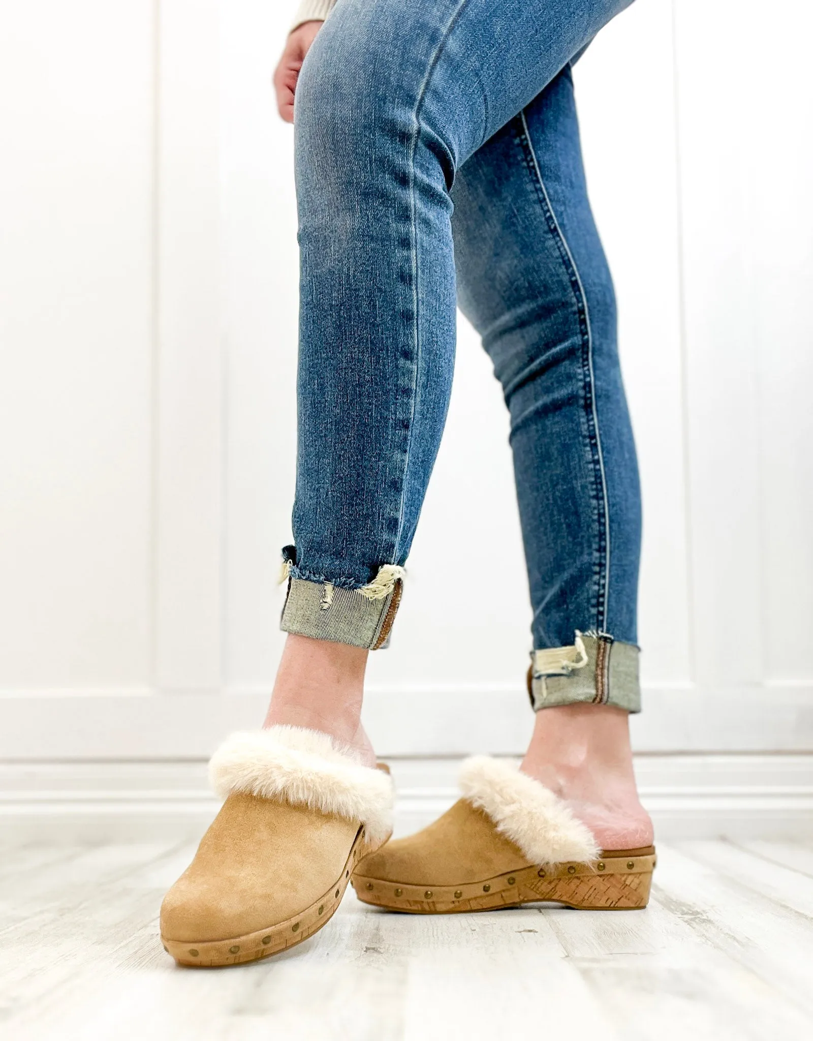 Corkys Just Fur Fun Slip-On Loafer In Camel Faux Suede