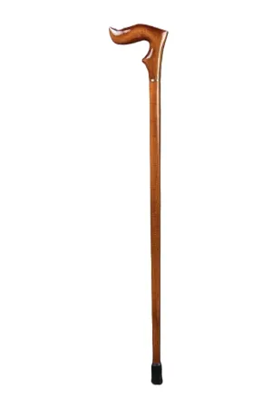 Craved Wooden Walking Stick - Premium Derby Walking Cane With Ergonomic Palm Grip Handle - 36" Designer Handmade Engraved Elegant Carved Canes For Men Women Comfortable Best Gift Idea