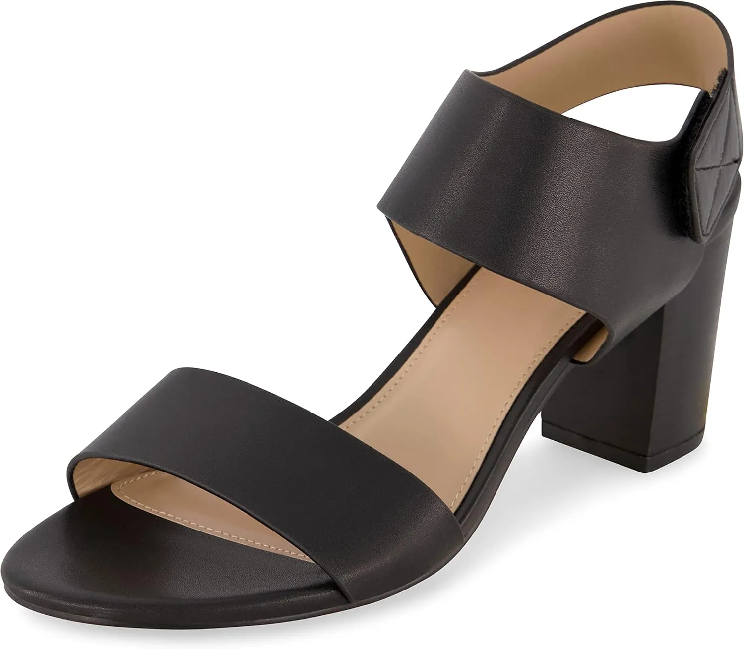 CUSHIONAIRE Women's Talent cut out heel sandal  Memory Foam and Wide Widths Available