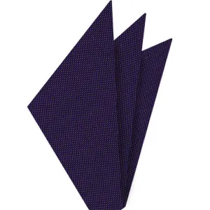 Dark Purple Oxford Silk Pocket Square #FFOXP-15