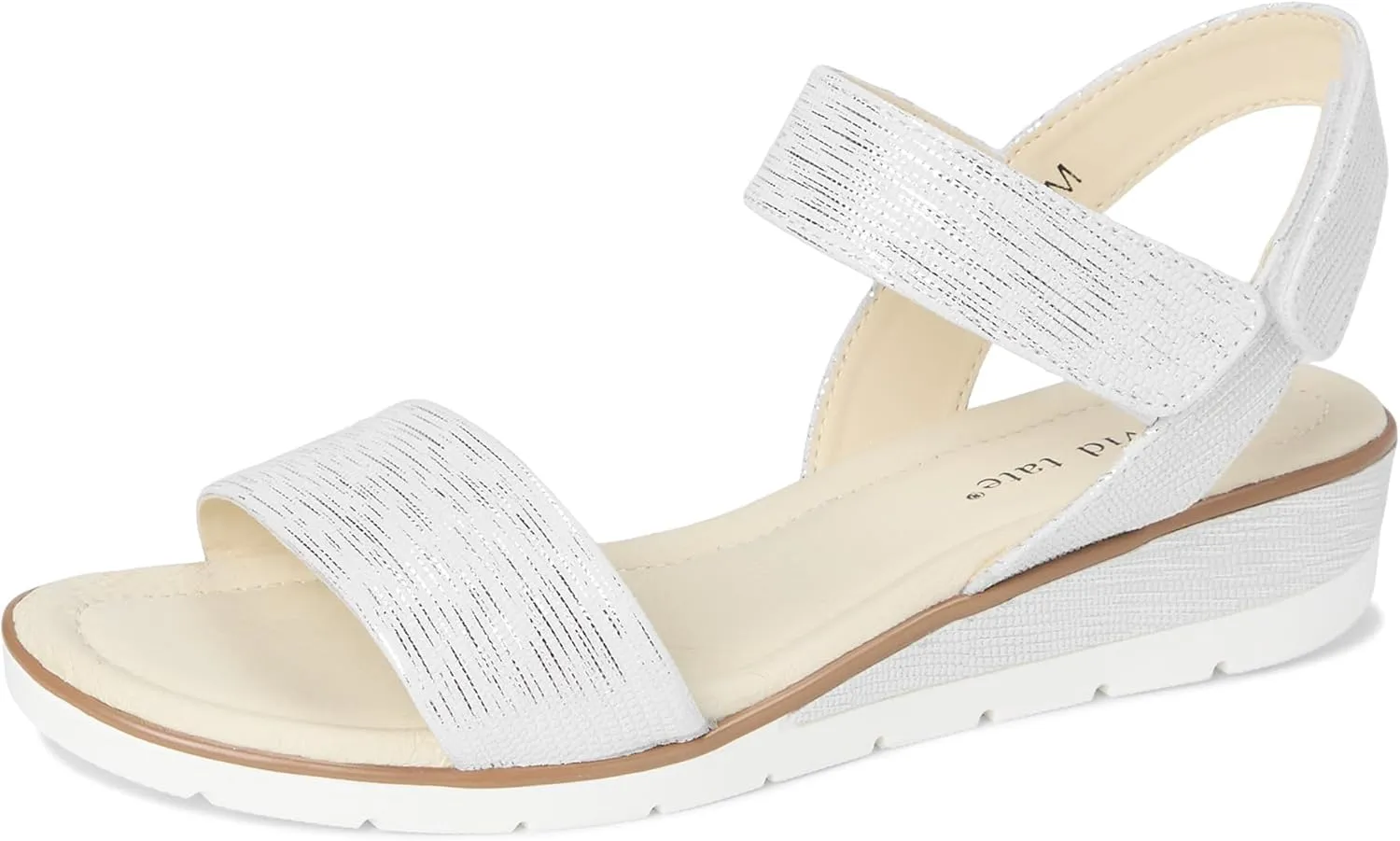 David Tate Womens Scala Adjustable Leather Slingback Sandals
