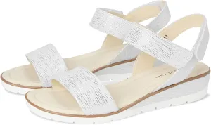 David Tate Womens Scala Adjustable Leather Slingback Sandals