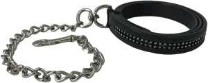 Derby Originals Multipurpose Crystal Inlay Leather Lead for Cattle, Horses, or Dogs with Chain and Swivel Snap and One-Year Limited Warranty