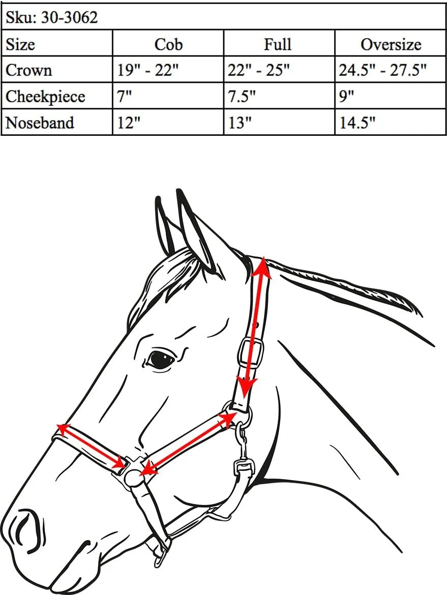 Derby Originals Triple Stitch Stable Leather Halters