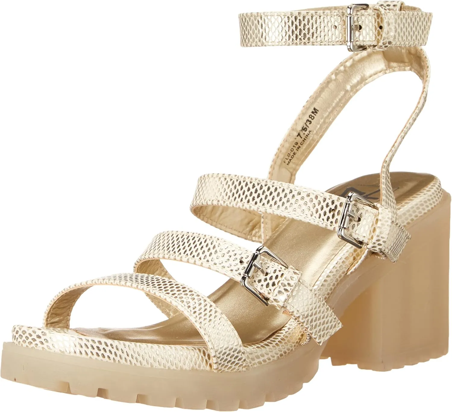 Dirty Laundry Women's France Cloud Snake Heeled Sandal