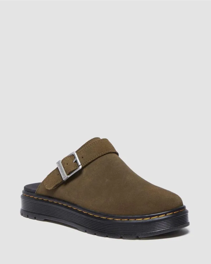 Dr. Martens Brookline Mule - DMS Olive Bronx Suede