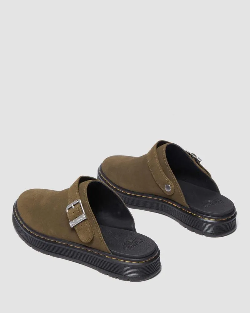 Dr. Martens Brookline Mule - DMS Olive Bronx Suede