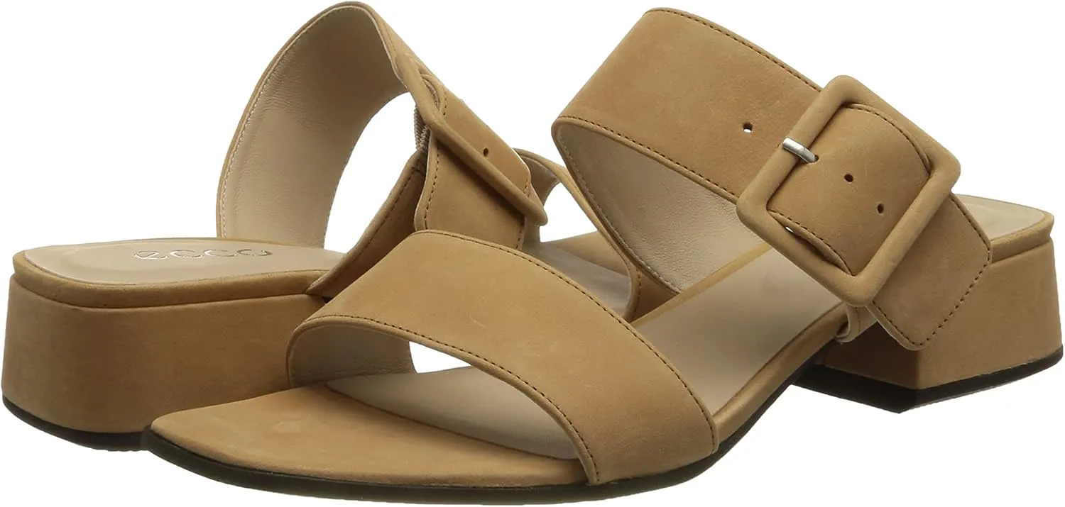 ECCO Women's Elevate Square Toe Slide Heeled Sandal