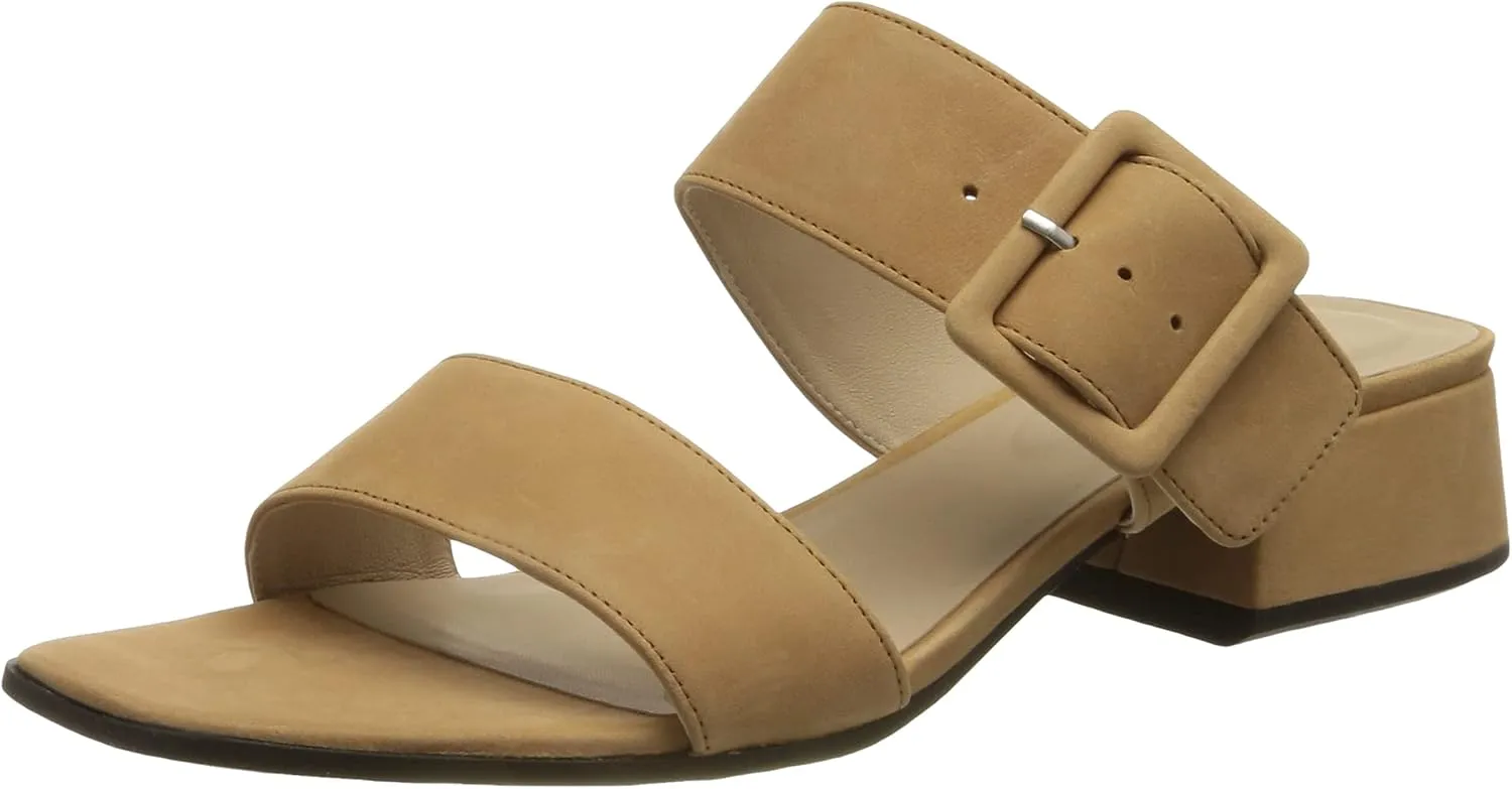 ECCO Women's Elevate Square Toe Slide Heeled Sandal
