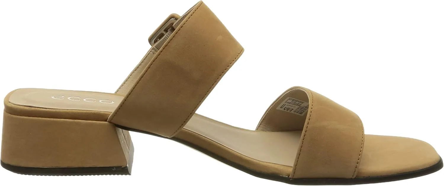 ECCO Women's Elevate Square Toe Slide Heeled Sandal