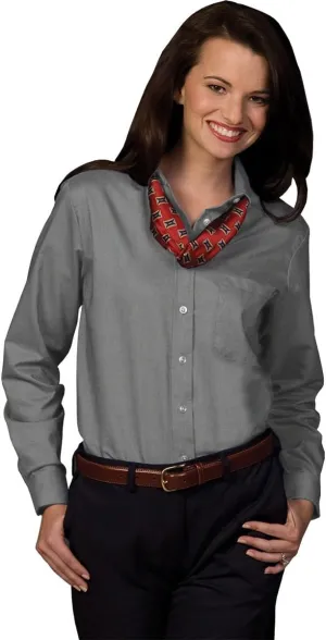Edwards Garment Women's Easy Care Long Sleeve Oxford Shirt