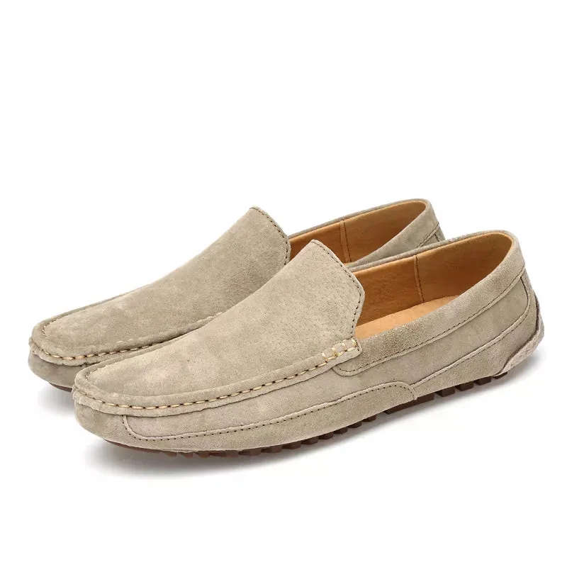 Elegante Herren Loafer aus echtem Wildleder