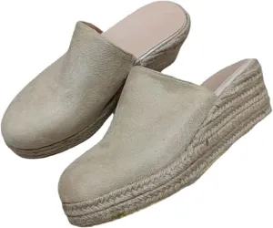 Espadrilles Mule Wedges Platform Slip on Backless Sandals, Closed Toe Wedge Sandals for Women Clogs Mules Sandals