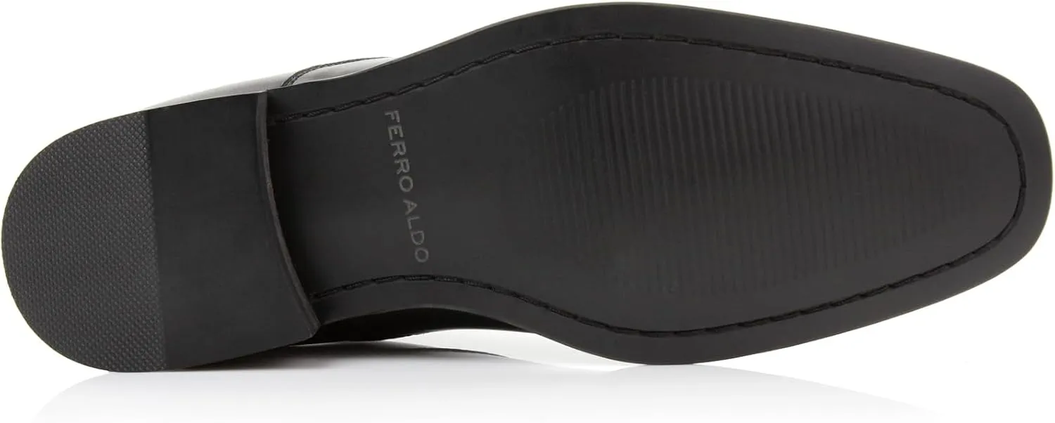 Ferro Aldo Alvin MFA19696 Men's Plain Square-Toe Derby Dress Shoes