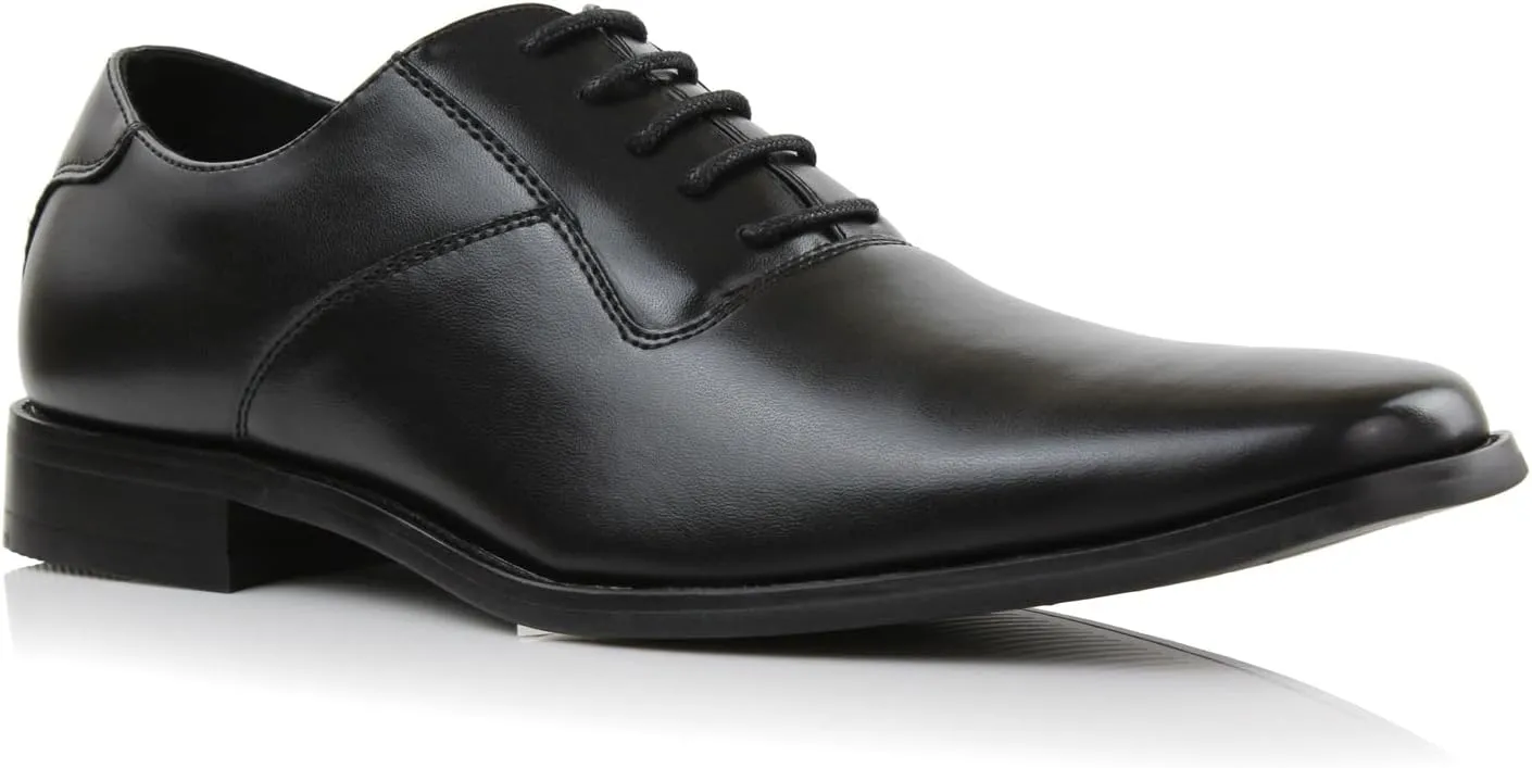 Ferro Aldo Alvin MFA19696 Men's Plain Square-Toe Derby Dress Shoes