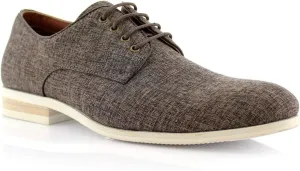 Ferro Aldo Men's Classic Round-Toe Fashion Derby Dress Shoes