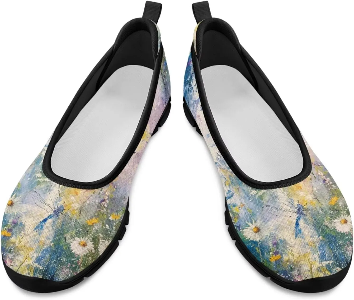 Flat Walking Sneakers Animal Print Womens Loafers Comfort Lightweight Non Slip Workout Gym Nurse Shoes Ladies Fashion Casual Outfit Loafer Sneaker