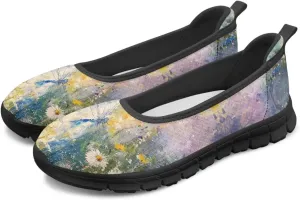 Flat Walking Sneakers Animal Print Womens Loafers Comfort Lightweight Non Slip Workout Gym Nurse Shoes Ladies Fashion Casual Outfit Loafer Sneaker