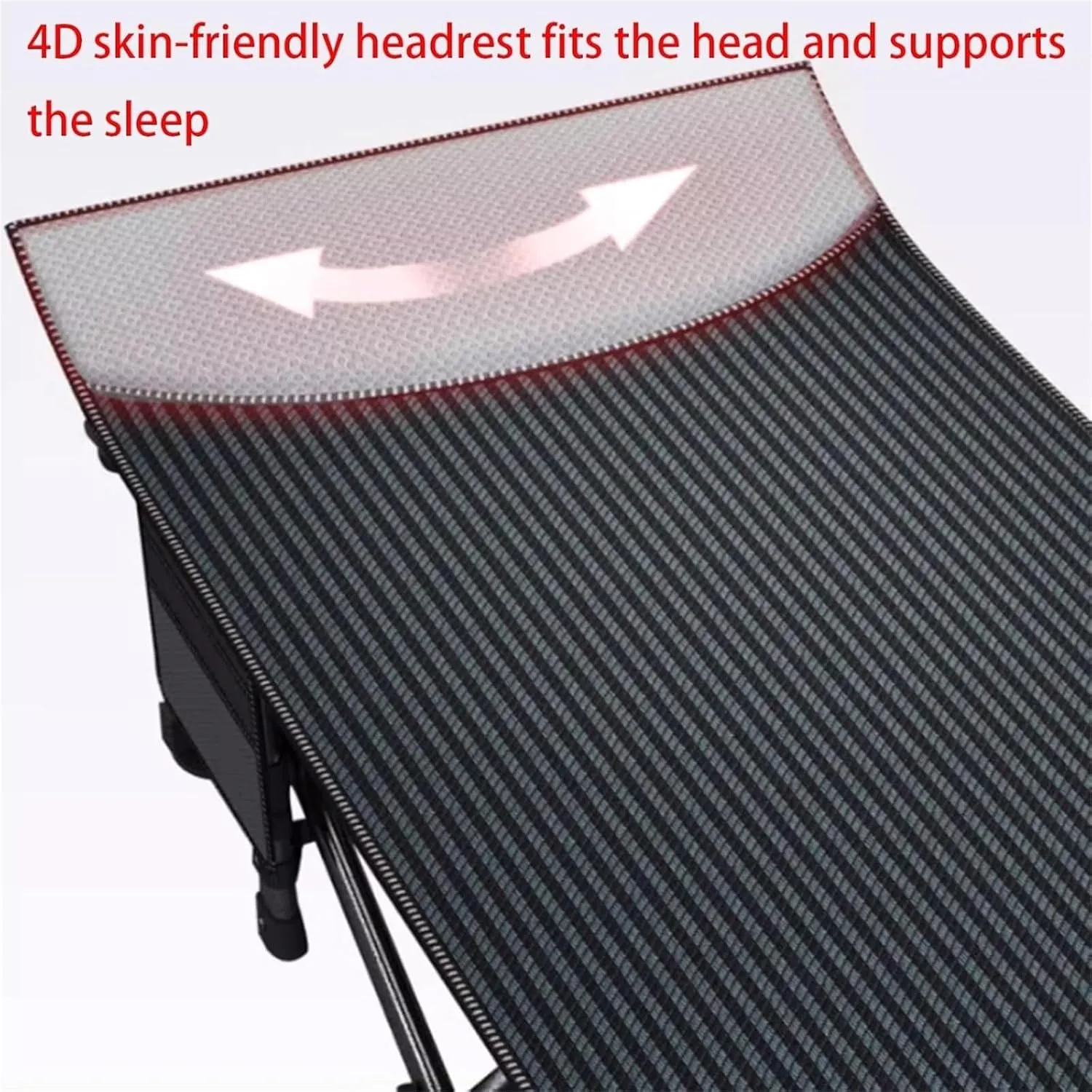 Folding Camping Cot,Camping Cot for Adults, 1200D Oxford Fabric 661lbs Load Capacity Portable Rollaway Sleeping Cot with Carry Bag