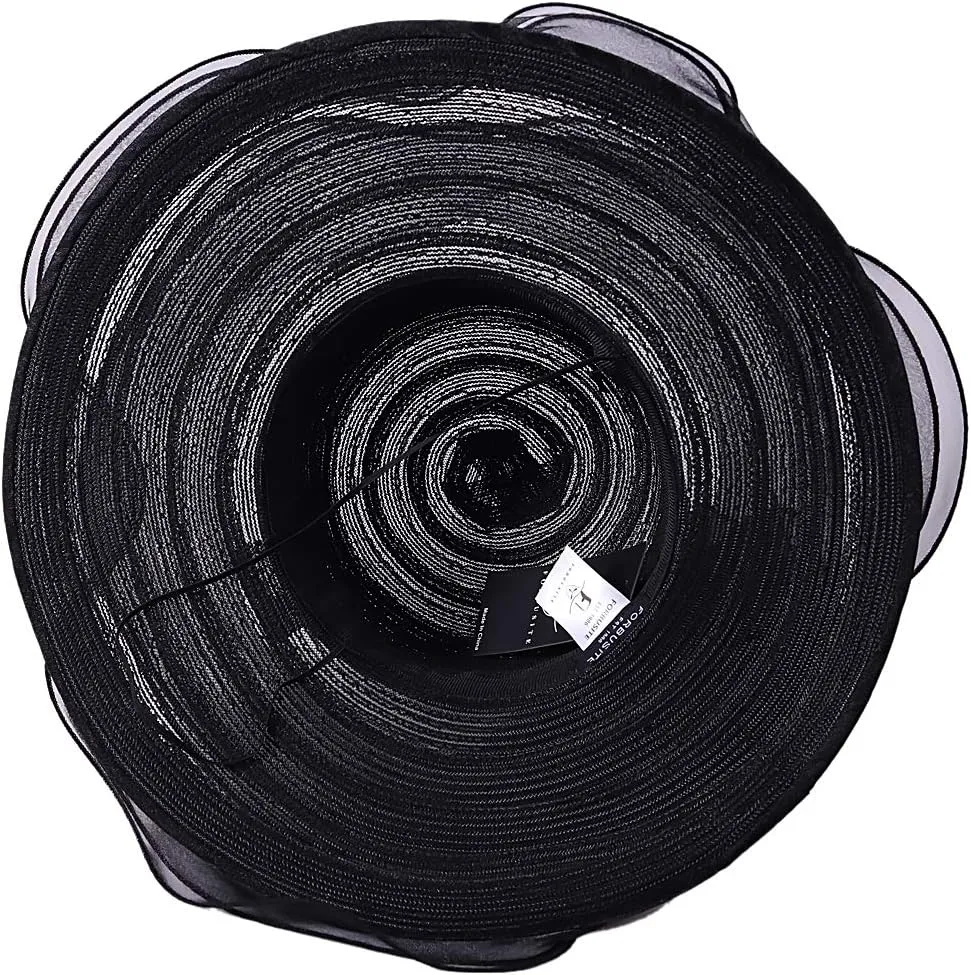 FORBUSITE Derby Church Dress Hat for Women Fascinator Bridal Tea Party Wedding Hat Wide Brim