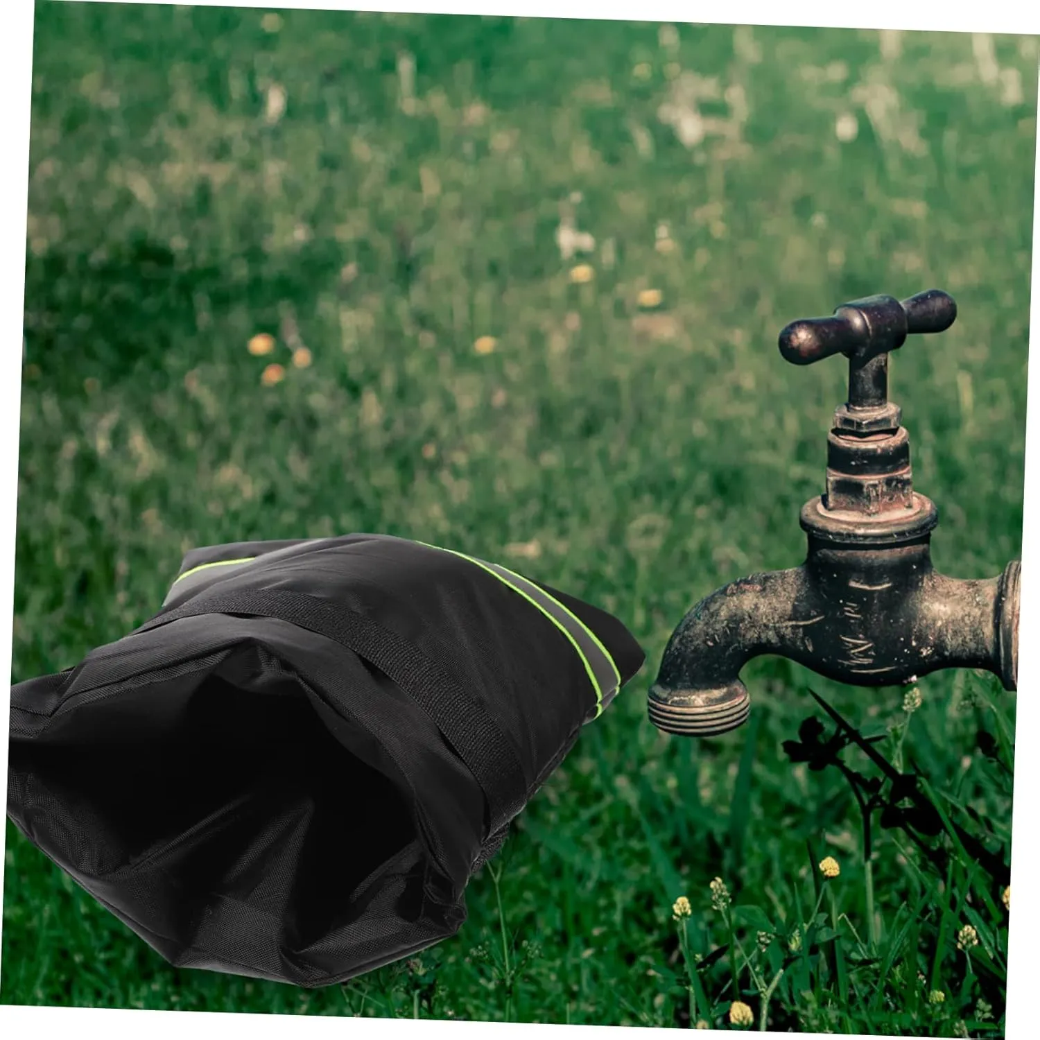 GANAZONO 4sets Faucet Cover Faucet Protective Bag Faucet Freeze Protector Taps Outside Tap Insulation Off Hose Bib Cover Drain Faucet Freeze Cover Faucet Waterproof Cover Oxford Cloth 2pcs*4