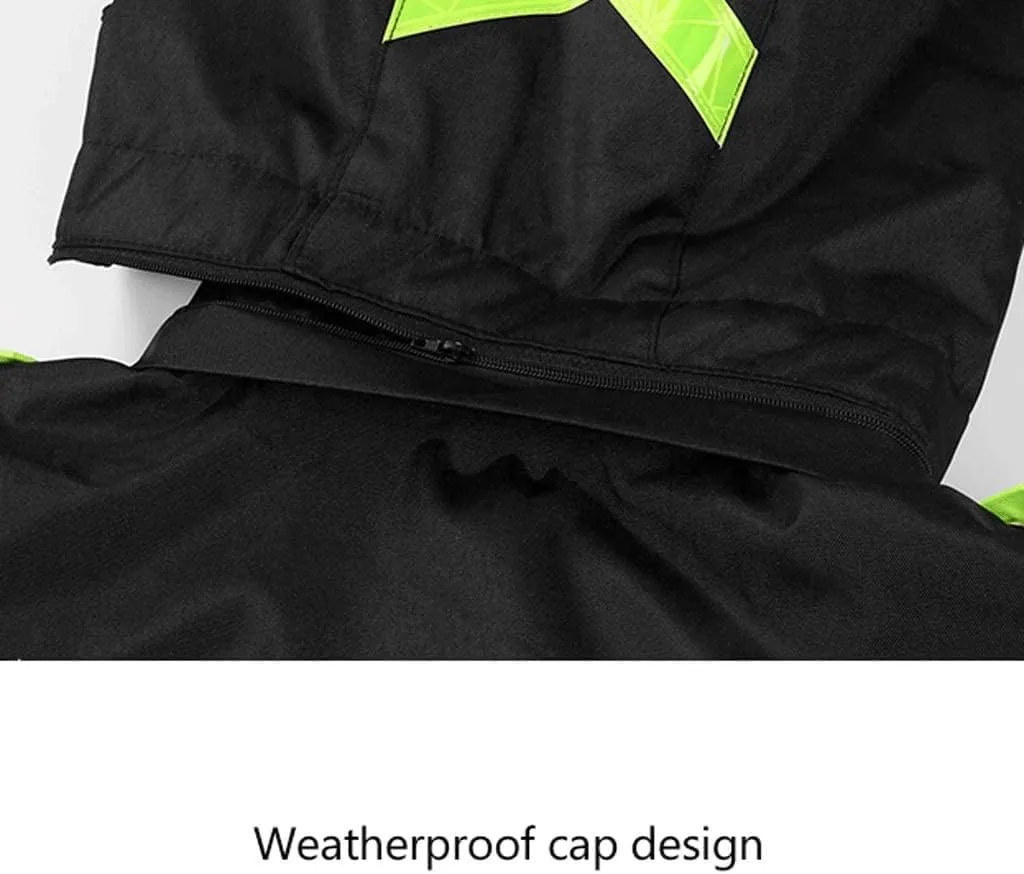 Hi Vis Vests, Waterproof Reflective Suit, Jacket Rainproof High Visibility Detachable Inner Reflective Safety Vest