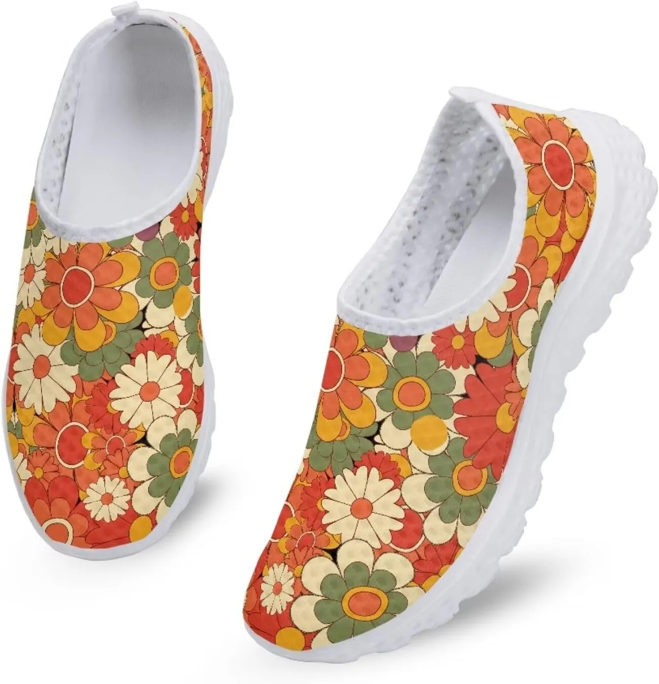 INSTANTARTS 3D Animal Women's Breathable Flat Running Water Shoes Beach Loafer