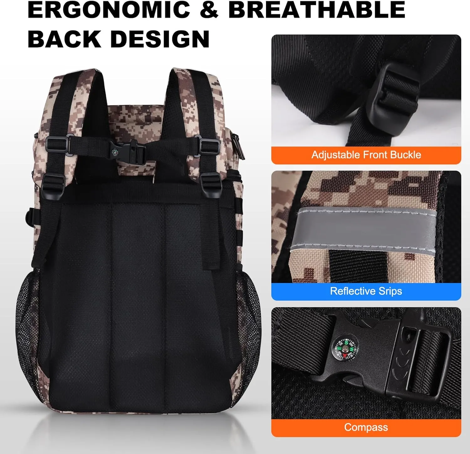 Insulated Cooler Backpack Waterproof Leak-Proof Over-Size Storage for Picnic, Camping, Lunch, Large Soft Cooler Bag Outdoor