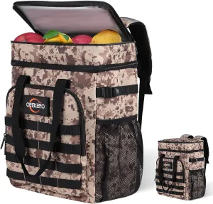 Insulated Cooler Backpack Waterproof Leak-Proof Over-Size Storage for Picnic, Camping, Lunch, Large Soft Cooler Bag Outdoor