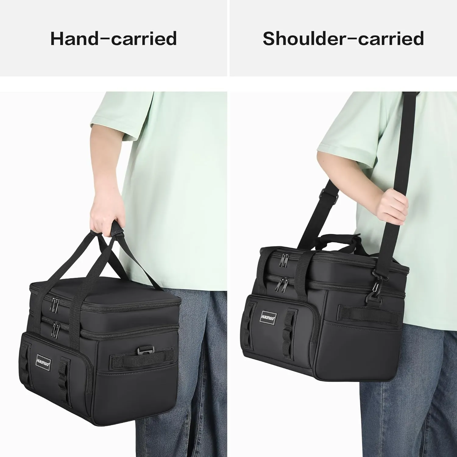 Insulated Soft Cooler Bag, Large Ice Coolers Soft Sided Ice Chest for Beach, Collapsible and Portable