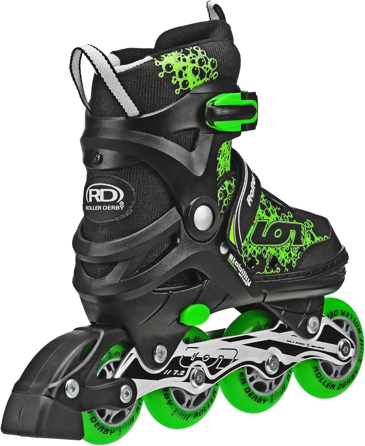 Ion 7.2 Boy's Adjustable Inline Skates with Tri-Pack Protective Gear