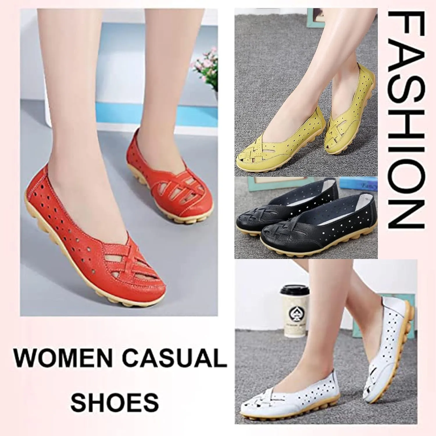 Jfxgjuv Owlkay New Casual Women Shoes Owlkay Shoes for Women Soft Sole Slide Sports Sandals Loafer