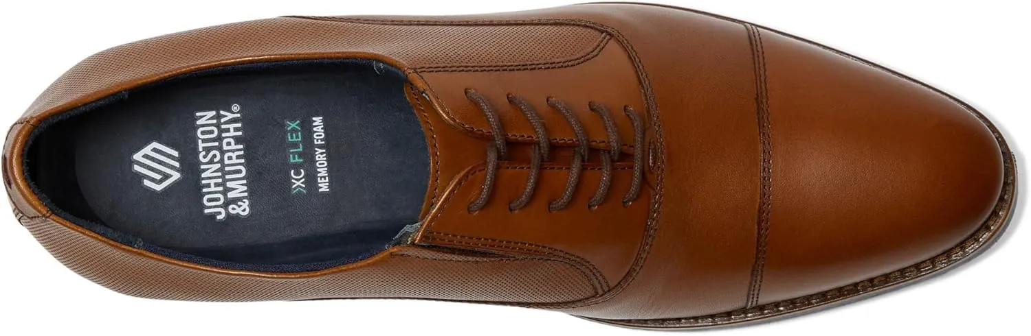 Johnston & Murphy Men's Landry Embossed Cap Toe Oxford