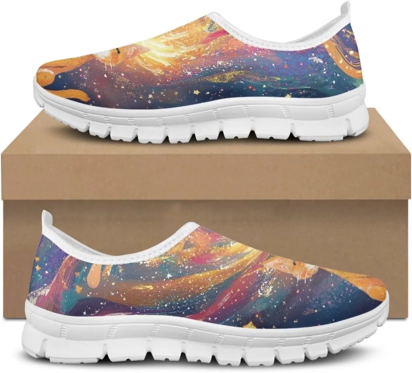 JoyLamoria Hummingbird Sneakers Low Top Flats Loafer Lightweight Walking Travel Shoes Girls 2025 Fashion Boat Shoes