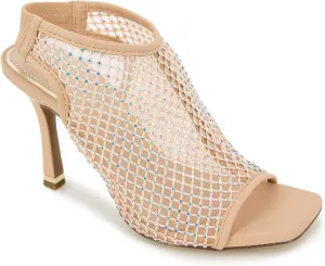 Kenneth Cole Women's Women's Hayley Jewel Wedge Sandal, Toasted Almond Mesh, 6