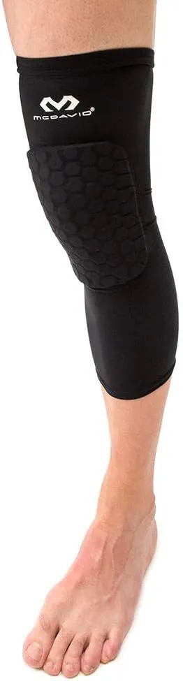 Knee Compression Sleeves: McDavid Hex Knee Pads Compression Leg Sleeve for Basketball, Volleyball, Weightlifting, and More - Pair of Sleeves