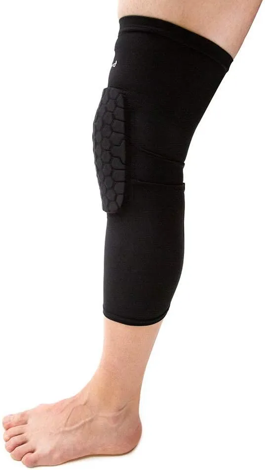 Knee Compression Sleeves: McDavid Hex Knee Pads Compression Leg Sleeve for Basketball, Volleyball, Weightlifting, and More - Pair of Sleeves
