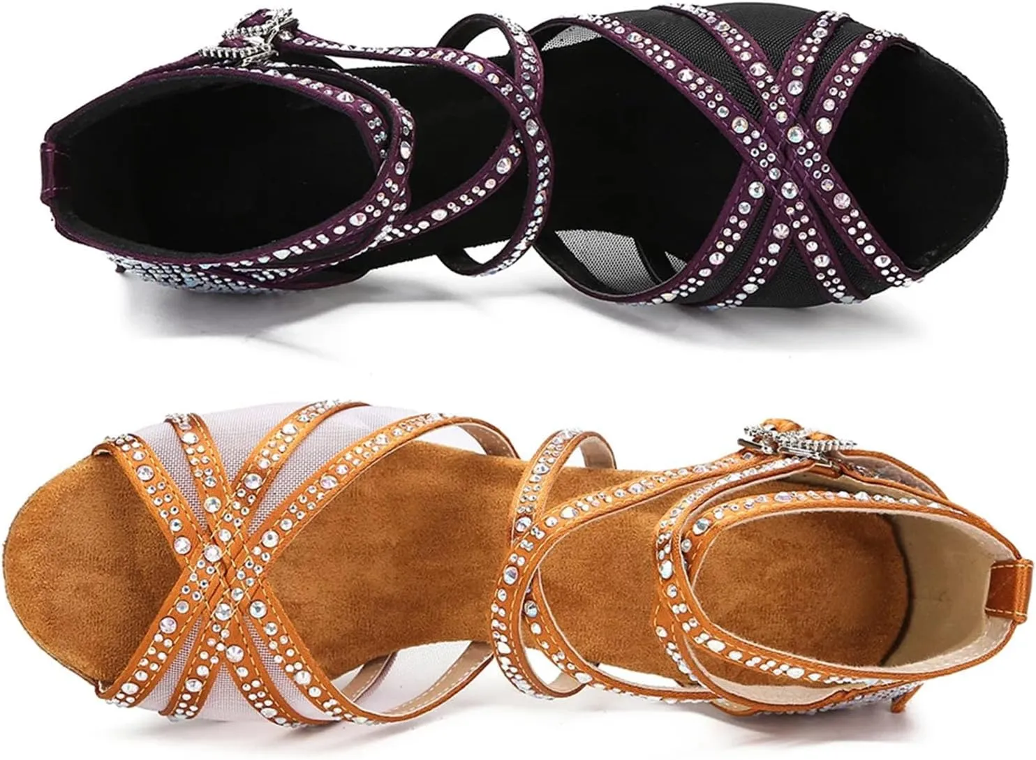 Ladies Silk Satin Garden Sandals - Breathable Mesh for Outdoor Wedding Receptions (8CM/3.15")