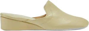 Lamo Somersby Blanche Women's Slippers, Slip-On Leather House Slippers for Women – Wide Width